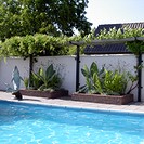 Tuin 7.1 mediterrane exotische binnentuin met zwembad